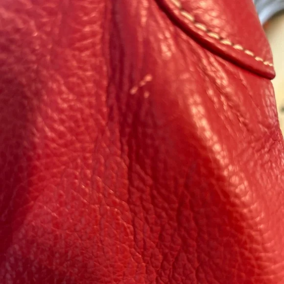 Red Leather Women's Bag - Picture 15 of 15